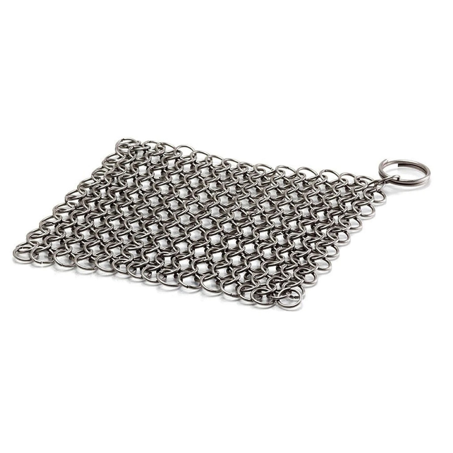 1Pack 7" Outdoor Grills Stainless Steel Chainmail Scrubber Tough on Grime