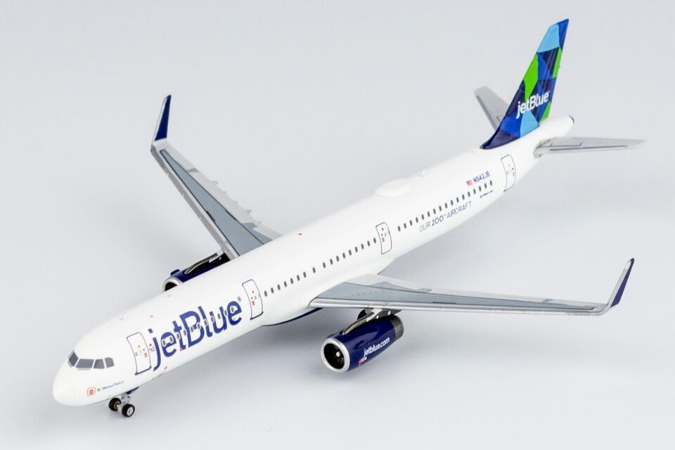 1:400 NG Model JetBlue AIRBUS A321 Passenger Airplane Diecast Aircraft Model