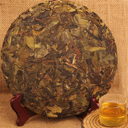 357g/12.59oz Spring Puer Cake Pu Erh Pu-erh Tea Handmade Fermented Golden