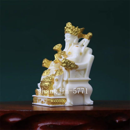 11.5cm Tugua Bodhi Carving Buddha Statue Decoration Home Use Collectible