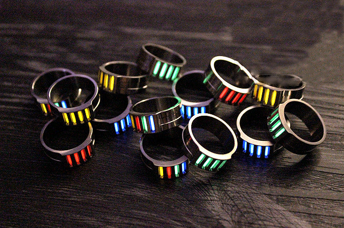 New TC4 Titanium Alloy Finger Ring Men Women Finger Ring Gift