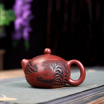 On Sales Real Yixing Zisha Clay Tea Pot Marked Xishi Pot Original Ore Hand Carve
