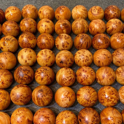 Thuja Cypress Burl Health Balls Massage Balls Solid Wood Pair