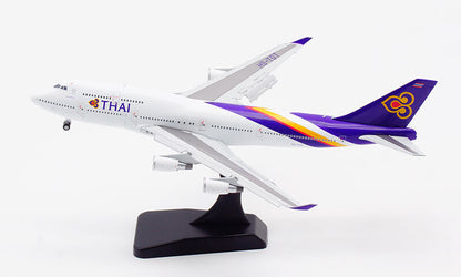 JC Wings THAI FOR BOEING B747-400 HS-TGT FLAPS DOWN 1/400 Plane Pre-built Model