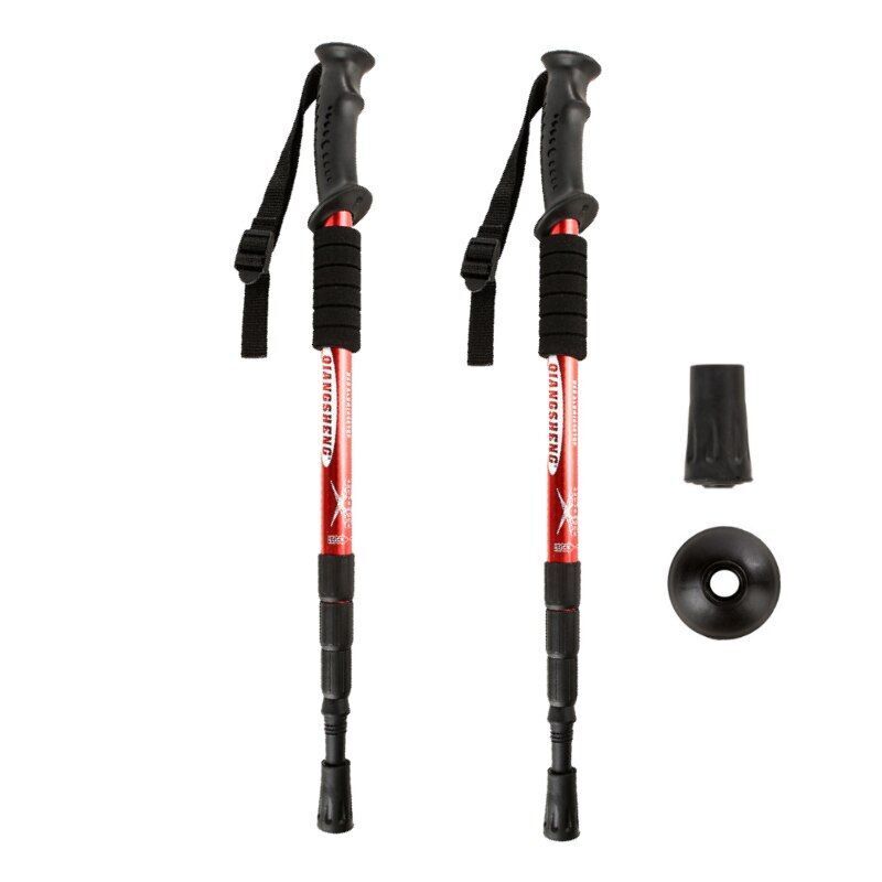 Outdoor Hiking Walking Stick Camping Telescopic Aluminum Alloy Trekking Poles