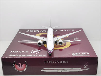 1:400 Phoenix QATAR BOEING B777-300ER Airplane Diecast Aircraft Plane Model