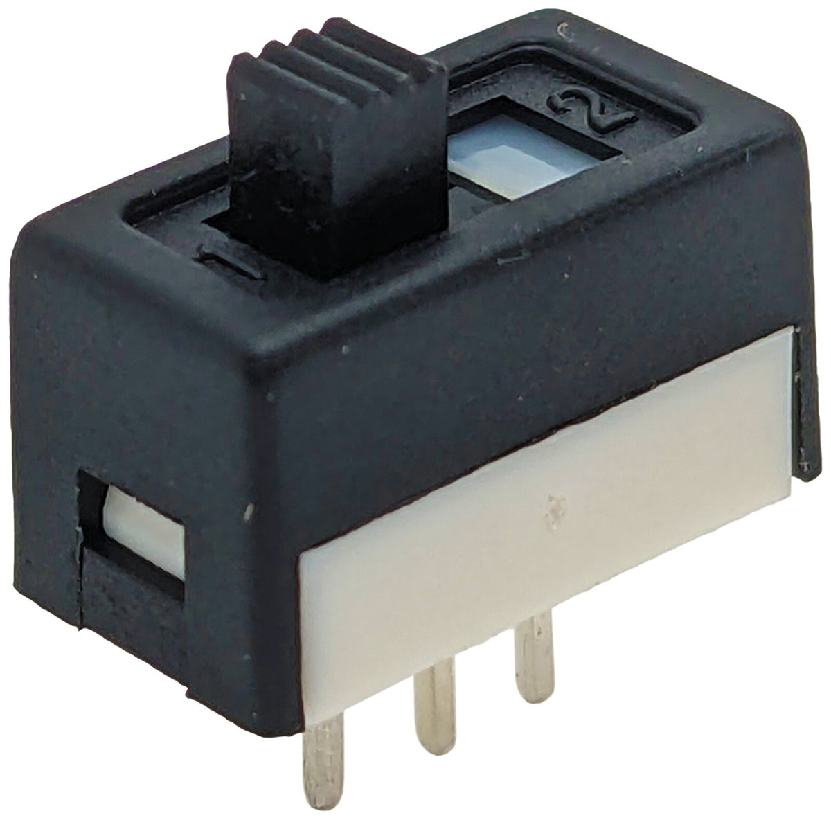 Mini SPDT Slide Switch with PC Leads on 0.1" Center - Ideal for Breadboards