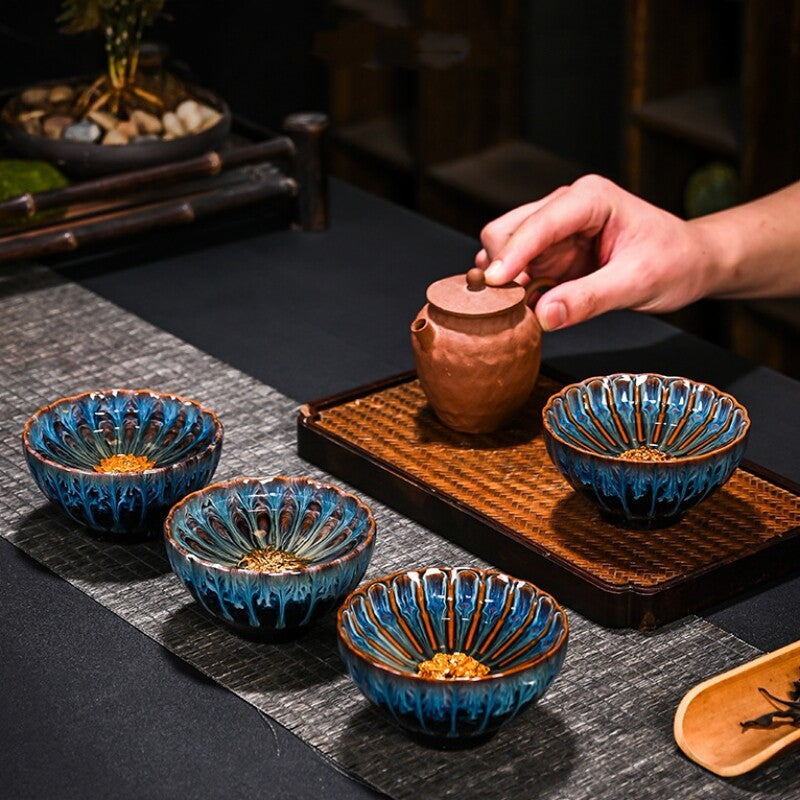 Tianmu Glaze Porcelain Tea Cup Jianzhan Boutique Kiln Change Master Cup 140ml