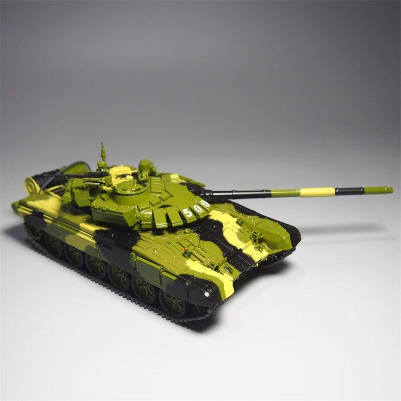 1:43 Main Battle Tank Alloy Simulation Military Ornaments Desktop T72b3 Model