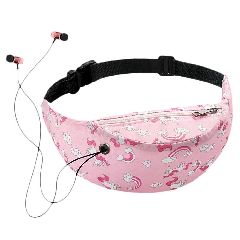 Colorful Waist Bag Pockets Hip Belt Bag Wallet Travel Hiking Fanny Pack Case 1PC