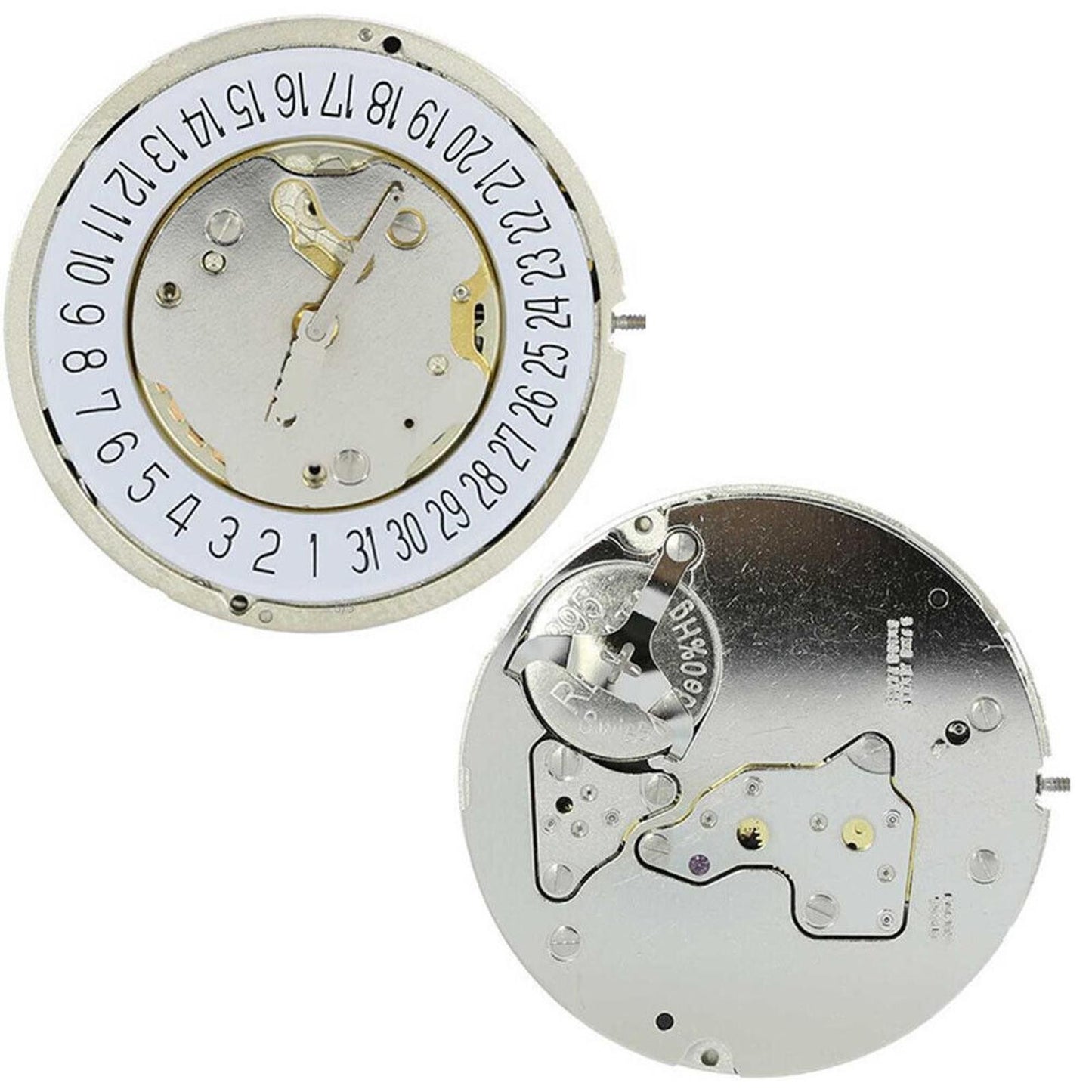Quartz Watch Movement with Battery 5 Hands Single Calendar For RONDA 5021.D U