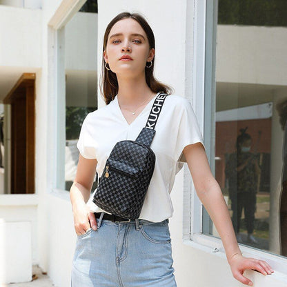 Polyester Bag Fashion Simple Crossbody Printed Chest Bag Set Shoulder Purse 1 PC