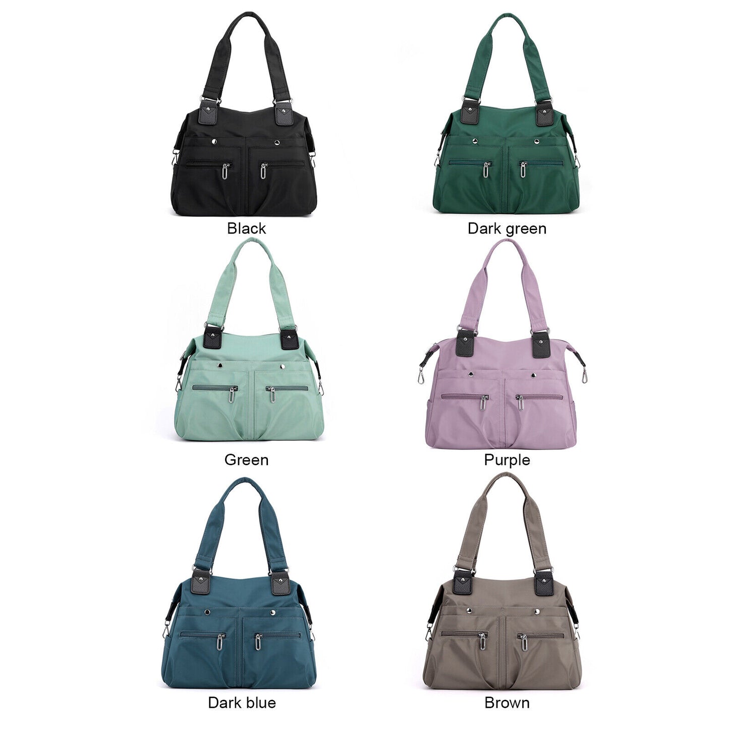 Crossbody Bags for Women Multi Pocket Shoulder Bag Nylon Travel Purse Tote Bag