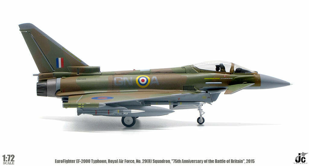 1:72 JC Wing EuroFighter EF-2000 Tyuhoon, Boyal Air Force Fighter Diecast Model