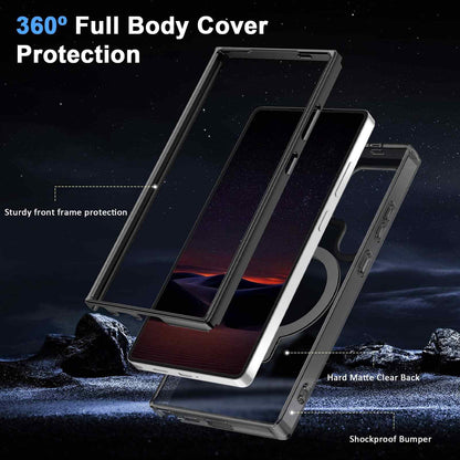 For Samsung Galaxy S25 Ultra/S25+/S25 Case with Magnetic Invisible Ring Stand