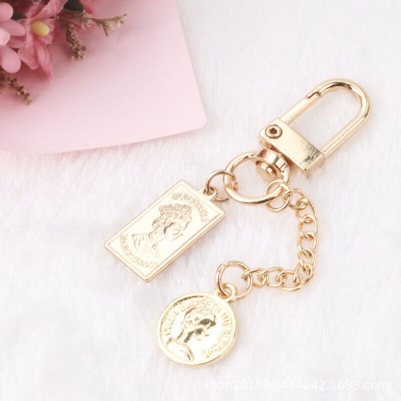New Letter Key Ring Card Pendant Mobile Phone Case Chain Bag Pendant Keychain