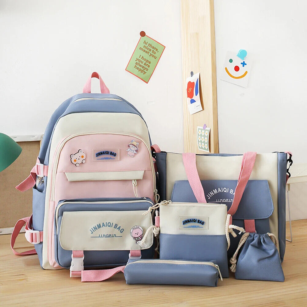 Set Girls Student School Bag Girls Schoolbag Book Bags Women Travel Backpack