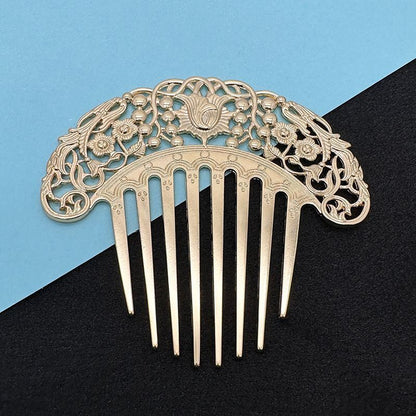 Women Hair Accessories Metal Combs Chinese Hairpins Retro Hollow Hanfu Ornaments
