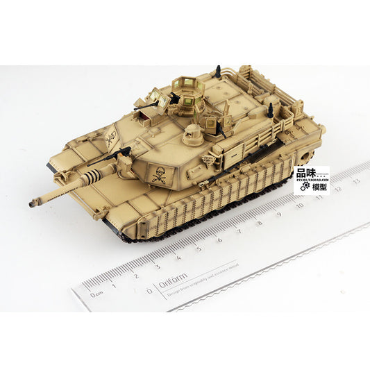 Panzerkampf 1/72 US M1A2 TUSK1 M1 Main Battle Tank Model Sand