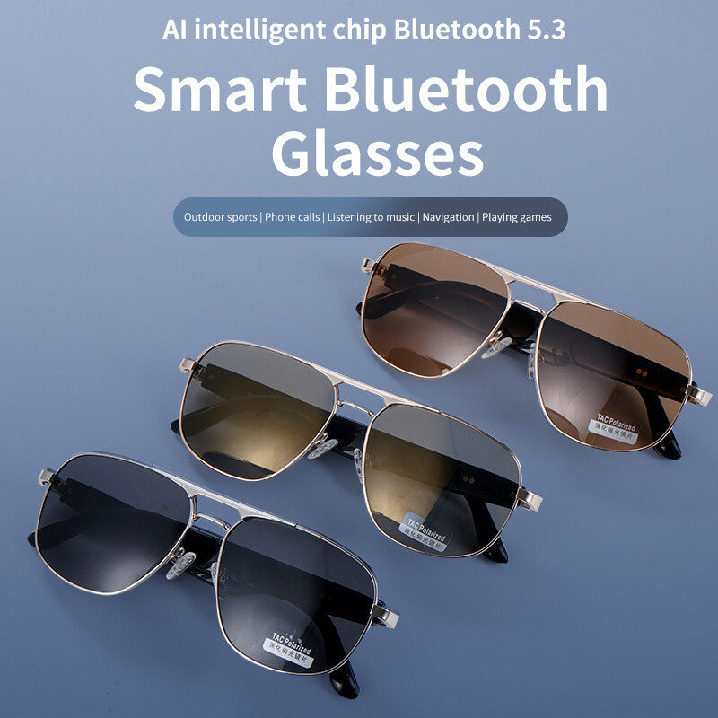 2025 Smart Bluetooth Glasses Open Earbuds Sunglasses 2 Speakers UV Resistant