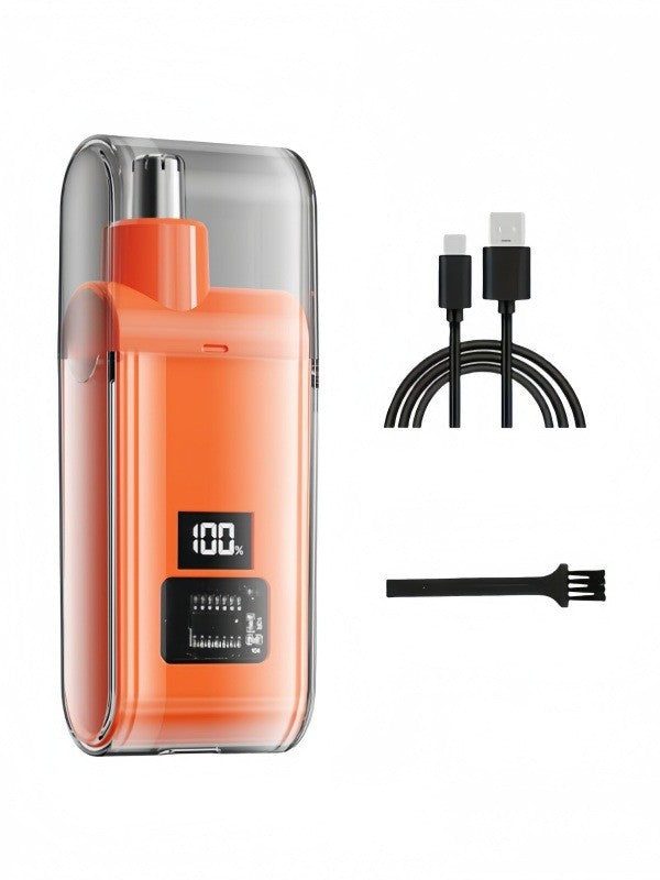 Ear and Nose Hair Trimmer with LED Display USB Rechargeable Water Resistant