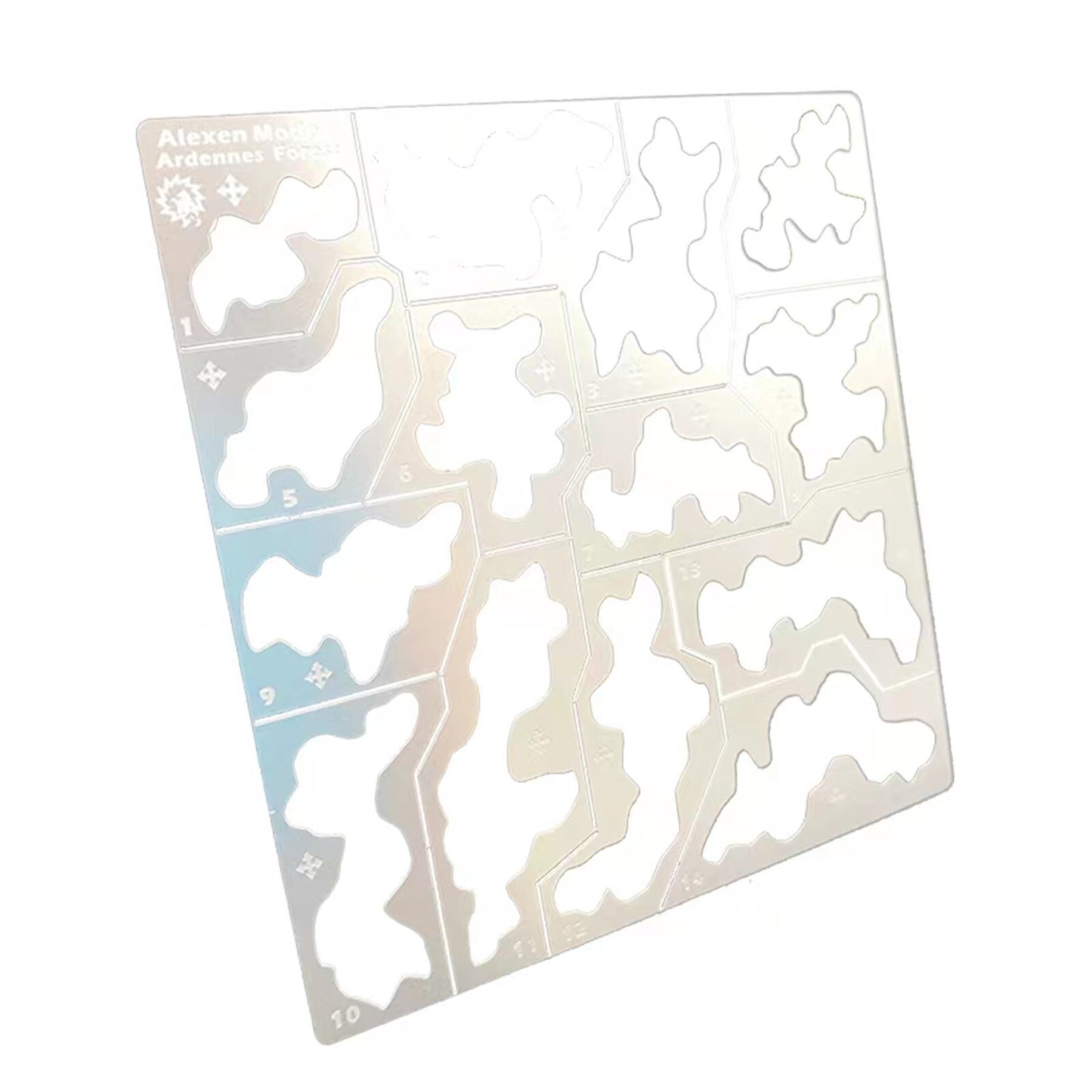 1/35 1/100 Steel Forest Camouflage Stenciling Template Leakage Spray Model Tool