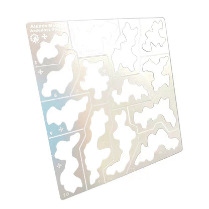 1/35 1/100 Steel Forest Camouflage Stenciling Template Leakage Spray Model Tool