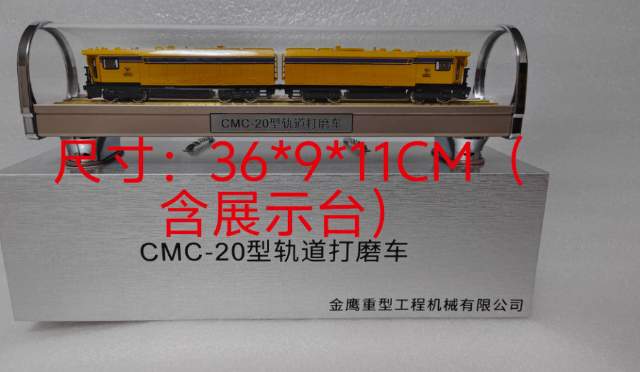 1:87 36CM CMC-20 Type Track Grinding Vehicle Train Diecast Model Collection