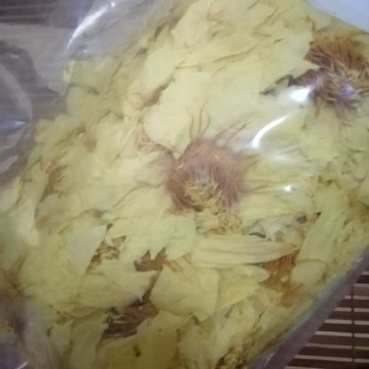 Natural New Bright Yellow Dried Lotus Flower Lotus Flowers Blooming Tea 500g