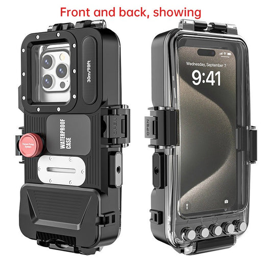 98.5FT Waterproof Bluetooth Dive Case for Samsung and iPhone Deep Sea Shooting