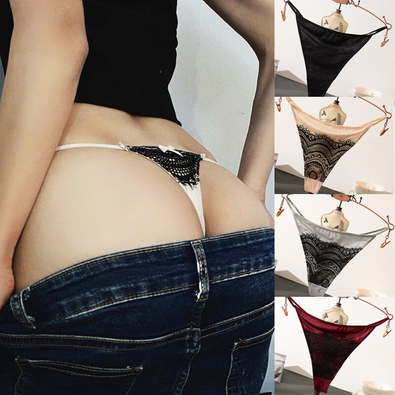 5 Packs Lot Sexy Womens Panties Thongs G String French Lace Underwear Lingeries