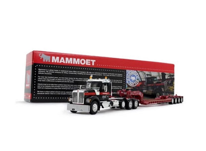 1:64 Mammoet KENWORTH W990 Trailer Tow Truck Construction Machine Diecast Model
