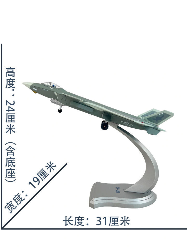 1:72 31CM China J-20 Stealth Fighter Aircraft Diecast Military Airplane Model