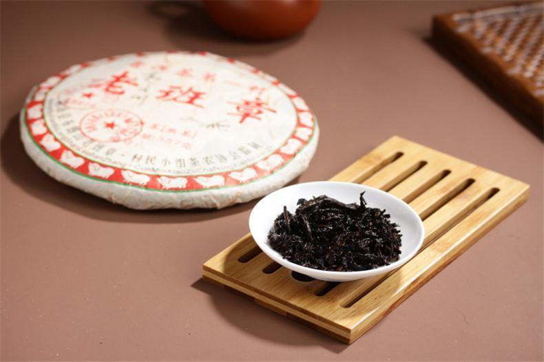 357g Premium Ancient Cooked Puerh Tree Black Tea Cake Tea Old Ban Zhang Pu-erh