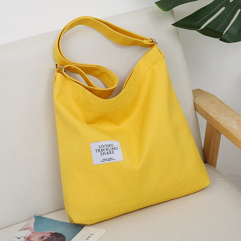 Womens Hobo Large Canvas Shoulder Bag Messenger Bag Travel Handbag Tote Bag