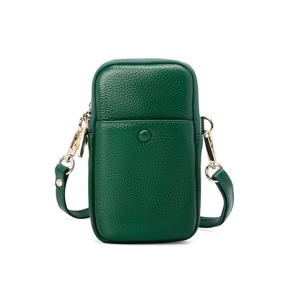 Genuine Leather Small Shoulder Crossbody Bag Adjustable Strap Messenger Bags 1PC