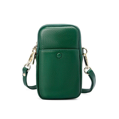 Genuine Leather Small Shoulder Crossbody Bag Adjustable Strap Messenger Bags 1PC