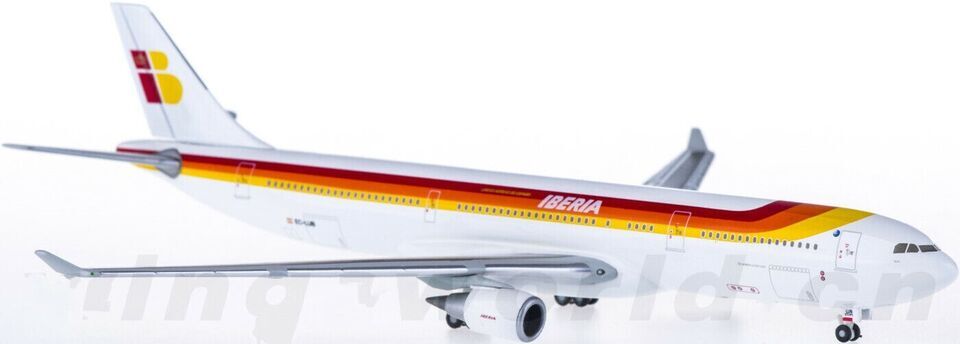 1:400 Hogan IBERIA AIRBUS A330-300 Passenger Airplane Diecast Aircraft Model
