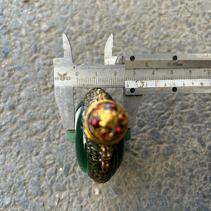 Chinese Hand-carved Cloisonne Color-changing Stone Snuff Bottle