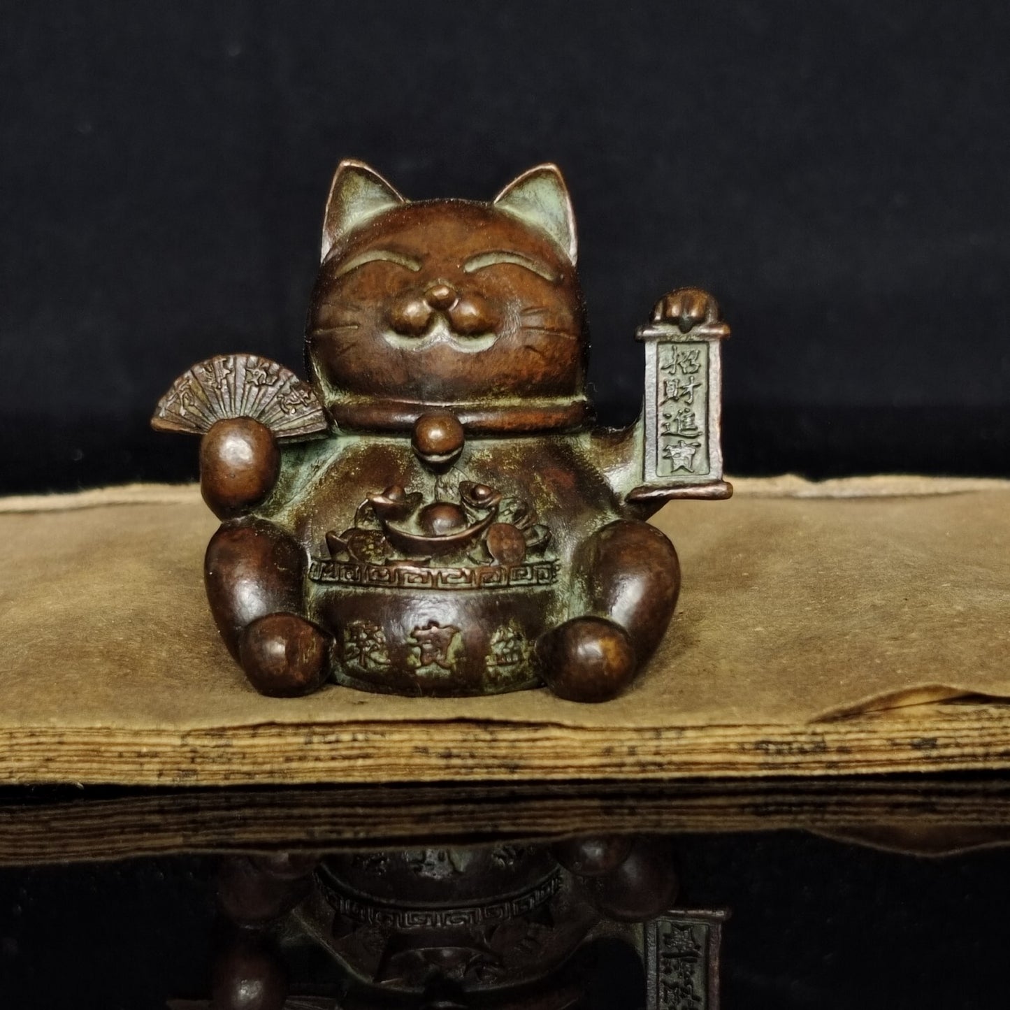 Car Decoration Statue Series Chinese Antique Cats of Fortune