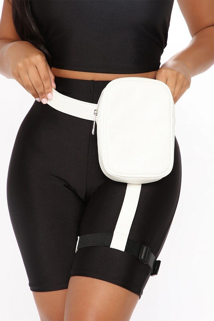 Fashion Women Waist Leg Belt Leather Cool Girl Bag Fanny Pack For Outdoor