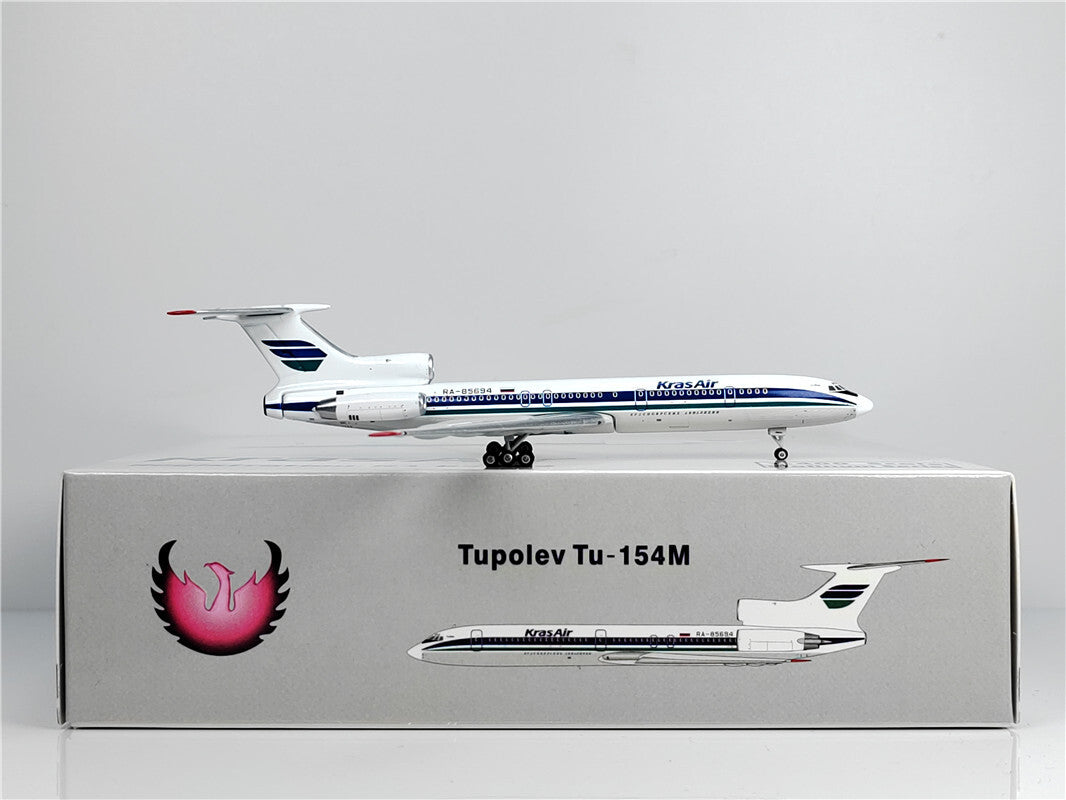 1:400 Phoenix Kras Air Tupolev Tu-154M Airplane Diecast Aircraft Plane Model