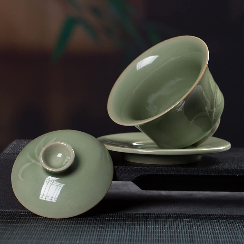 180ml Ceramic Tea Bowl Kung Fu Tea Set Chinese Home Gaiwan Tea Tureen Decor