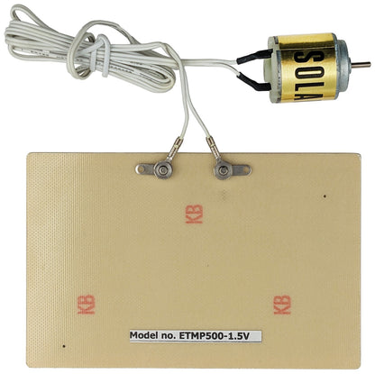 Solderless Solar Motor Kit - Includes Solar Cell Module & Clip-on DC Solar Motor