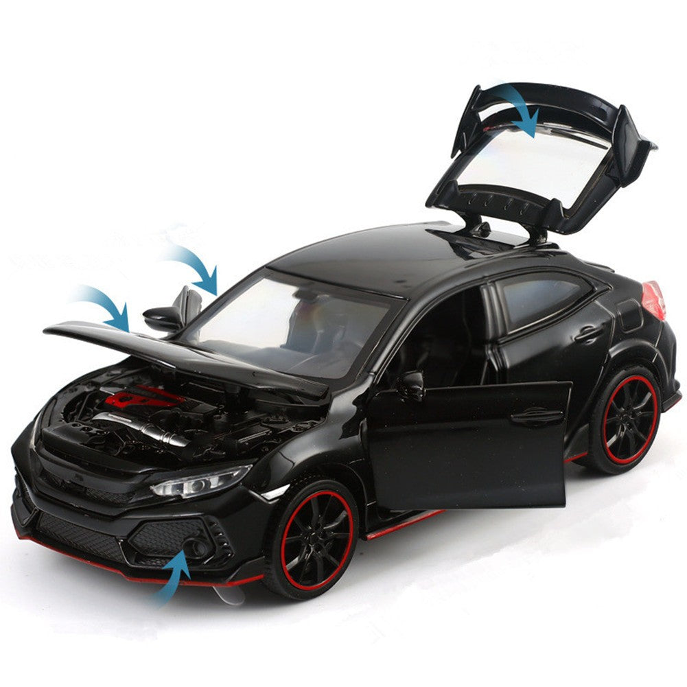 1:32 Diecast Alloy Pull Back Function Model Toy Car With Sound&Light Effect