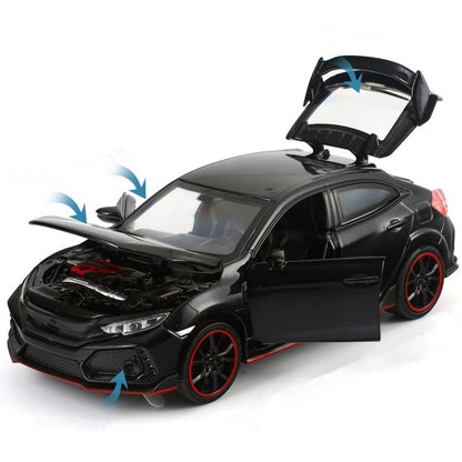 1:32 Diecast Alloy Pull Back Function Model Toy Car With Sound&Light Effect