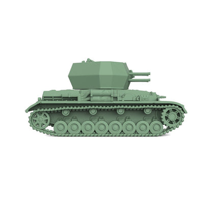 SS160481 1/160 Military Model Kit German Wirbelwind Self-Propelled Anti-Tank Gun
