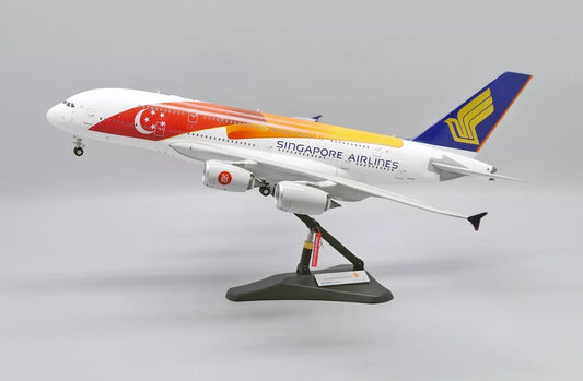 1:200 37CM JC Wings SINGAPORE AIRLINES AIRBUS A380 Plane Diecast Aircrarft Model