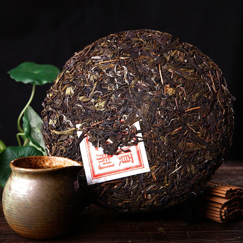 China Yunnan Puerh Tea Cake 357g cha Puer Menghai Sheng Tea Organic Green Food