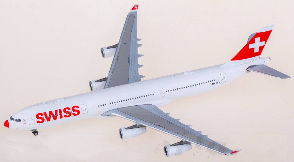1:400 JC Wings Swiss Airbus A340-300 Airplane Diecast Aircraft Plane Model